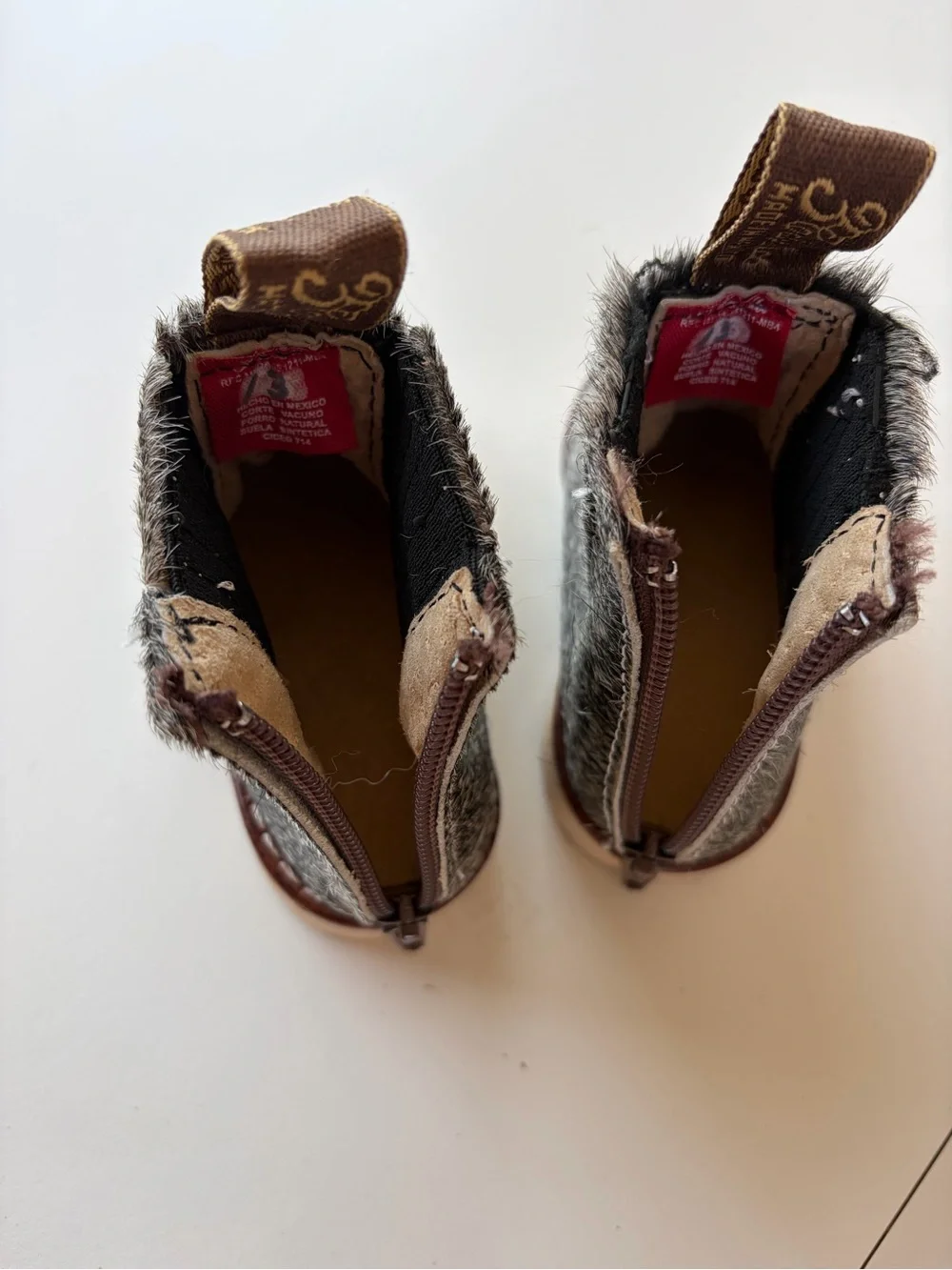 GENUINE COWHIDE 3 Caballos Toddler Boots Size 5 Mexico